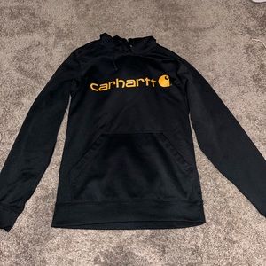 men’s small black carhartt hoodie